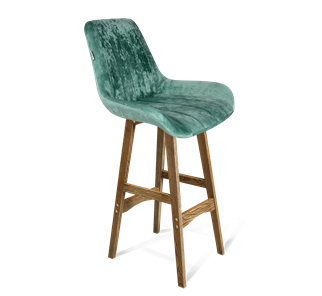 Барный стул SHT-ST37 / SHT-S65 (зеленый чай/дуб брашированный коричневый) в Перми - предосмотр