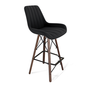 Барный стул SHT-ST37 / SHT-S80 (ночное затмение/темный орех/черный) в Перми - предосмотр