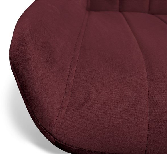 Барный стул SHT-ST37 / SHT-S93 (рубиновое вино/браш.коричневый/черный муар) в Перми - изображение 5