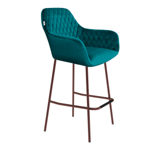 Барный стул SHT-ST38 / SHT-S29P (альпийский бирюзовый/медный металлик) в Перми - предосмотр