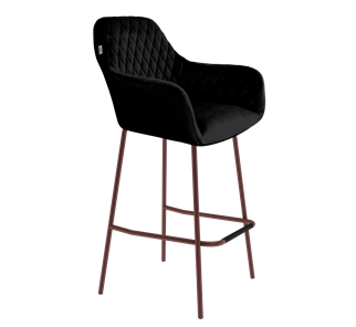 Барный стул SHT-ST38 / SHT-S29P (ночное затмение/медный металлик) в Перми - предосмотр