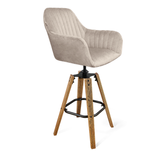 Барный стул SHT-ST38-1 / SHT-S93 (лунный мрамор/браш.коричневый/черный муар) в Перми
