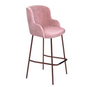 Барный стул SHT-ST39 / SHT-S29P (пыльная роза/медный металлик) в Перми - предосмотр