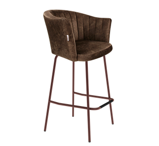 Барный стул SHT-ST42-1 / SHT-S29P (кофейный трюфель/медный металлик) в Кунгуре