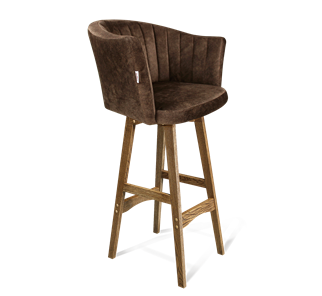 Барный стул SHT-ST42-1 / SHT-S65 (кофейный трюфель/дуб брашированный коричневый) в Кунгуре