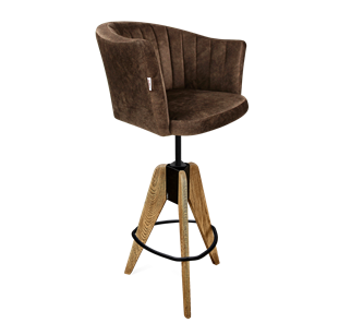 Обеденный стул SHT-ST42-1 / SHT-S92 (кофейный трюфель/браш.коричневый/черный муар) в Перми