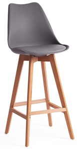 Барный стул TULIP BAR (mod. C1014H) 57х48х104 серый 024 /натуральный арт.15205 в Перми