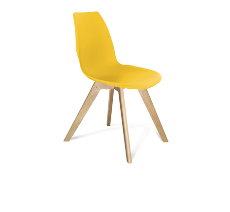 Обеденный стул SHT-ST29/S39 (желтый ral 1021/прозрачный лак) в Перми - изображение