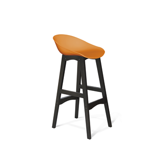 Барный стул SHT-ST19/S65 (оранжевый/венге) в Перми - предосмотр