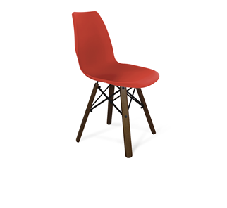 Обеденный стул SHT-ST29/S70 (красный ral 3020/темный орех/черный) в Перми