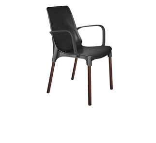 Обеденный стул SHT-ST76/S424 (черный/коричневый муар) в Перми