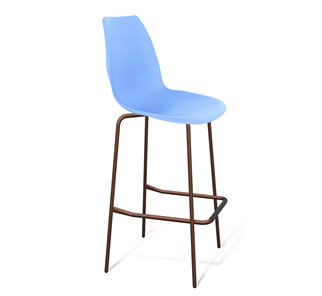 Обеденный стул SHT-ST29/S29 (голубой pan 278/медный металлик) в Перми