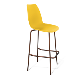 Барный стул SHT-ST29/S29 (желтый ral 1021/медный металлик) в Перми