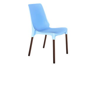 Обеденный стул SHT-ST75/S424 (голубой/коричневый муар) в Перми