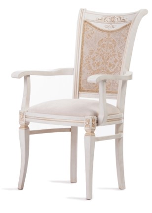 Обеденный стул Милан-1 с подлокотниками (стандартная покраска) в Перми - изображение