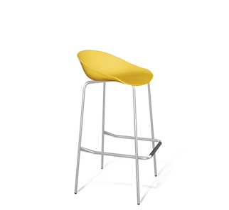 Барный стул SHT-ST19/S29 (желтый/хром лак) в Перми