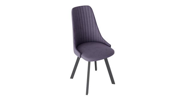 Обеденный стул Франк (паук) исп2 (Графит/Микровелюр Фиолетовый) в Перми - изображение