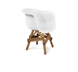 Обеденный стул SHT-ST31/S71 (белый/дуб брашированный коричневый) в Перми