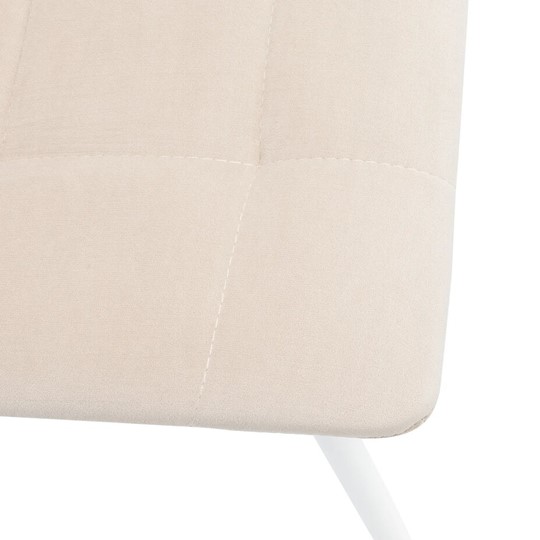 Обеденный стул Leset Скай (Металл белый/велюр песок) в Соликамске - изображение 4