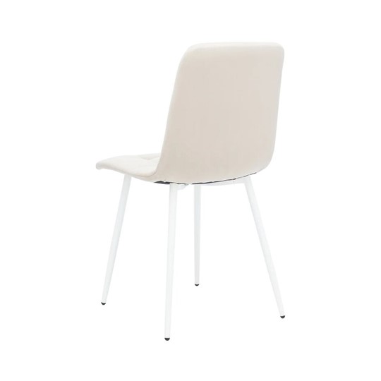 Обеденный стул Leset Скай (Металл белый/велюр песок) в Чайковском - изображение 3