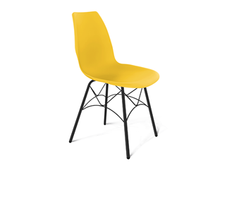 Обеденный стул SHT-ST29/S107 (желтый ral 1021/черный муар) в Перми