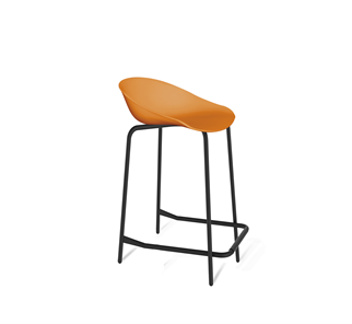 Барный стул SHT-ST19/S29-1 (оранжевый/черный муар) в Перми - предосмотр