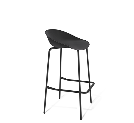 Барный стул SHT-ST19/S29 (черный/черный муар) в Кунгуре - изображение