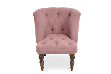 Кресло на ножках Бриджит розовый ножки коричневые в Перми - предосмотр 1