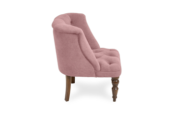 Кресло на ножках Бриджит розовый ножки коричневые в Перми - предосмотр 2