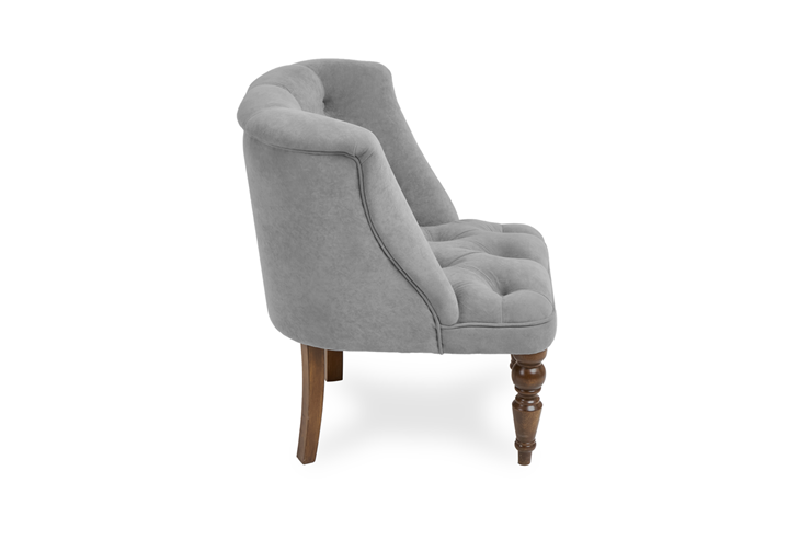 Мягкое кресло Бриджит серый ножки коричневые в Перми - изображение 2