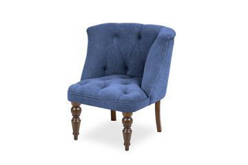 Кресло на ножках Бриджит синий ножки коричневые в Перми - предосмотр 6