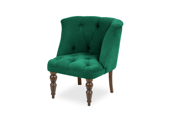 Мягкое кресло Бриджит зеленый ножки коричневые в Перми - изображение 6
