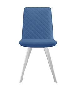 Обеденный стул 202, микровелюр B8 blue, ножки белые в Березниках - предосмотр 1