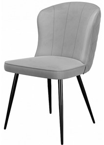 Обеденный стул 209, микровелюр B22 grey, ножки черные в Перми - предосмотр