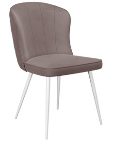 Обеденный стул 209, микровелюр B5 latte, ножки белые в Перми - предосмотр