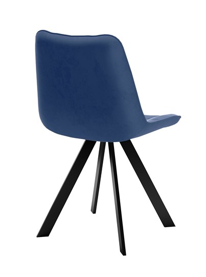 Мягкий стул 229 Поворотный, Микровелюр B8 BLUE  / опоры черные в Перми - изображение 3