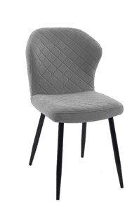 Обеденный стул 239, микровелюр B22 grey, ножки черные в Перми - предосмотр