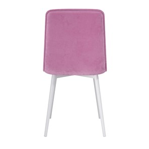 Кухонный стул Антика, велюр тенерифе розовый/Цвет металл белый в Перми - предосмотр 3