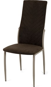 Обеденный стул Кубика Асти Лайт (чайка), велюр Т171/ноги мокко в Перми