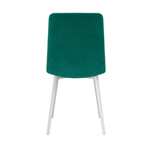 Обеденный стул Белла, велюр тенерифе изумруд/Цвет металл белый в Березниках - предосмотр 3