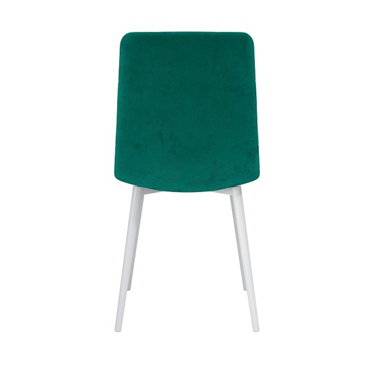 Обеденный стул Белла, велюр тенерифе изумруд/Цвет металл белый в Соликамске - изображение 3