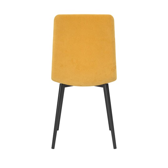 Обеденный стул Белла, велюр тенерифе куркума/Цвет металл черный в Соликамске - изображение 3
