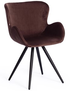 Обеденный стул BOEING ( mod. 9120) металл/вельвет 42х58х84,5 коричневый арт.19040 в Соликамске