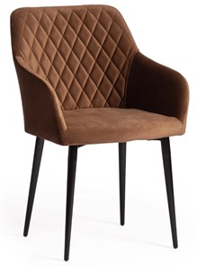 Кухонный стул BREMO (mod. 708) 58х55х83 коричневый barkhat 11/черный арт.19044 в Перми