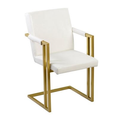 Обеденный стул Бруно, Золото/Аттика белый в Перми - изображение