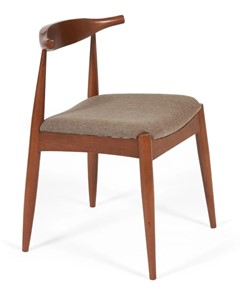Обеденный стул BULL бук/ткань 54,5x54x75 Коричневый (2 шт) арт.13983 в Перми