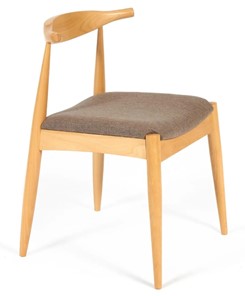 Кухонный стул BULL бук/ткань 54,5x54x75 Натуральный арт.19586 в Перми