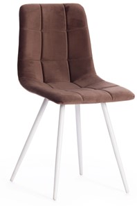 Кухонный стул CHILLY (mod. 7095-1) 45х53х88 коричневый barkhat 12/белый арт.17290 в Перми