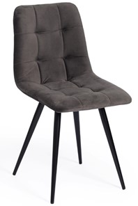 Обеденный стул CHILLY (mod. 7095-1) 45х53х88 темно-серый barkhat 14/черный арт.17296 в Перми