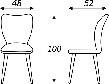 Обеденный стул Чинзано (Пудровый Т181/ноги черные) в Перми - предосмотр 6